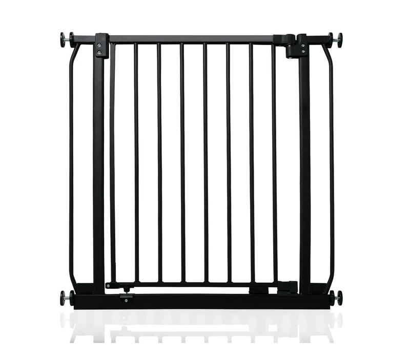 Safetots Elite Pressure Safety Gate, 71cm - 80cm, Matt Black, Pressure Fit Stair Gate, Baby Gate for Doors Hallways and Spaces, Safety Barrier, Easy Installation