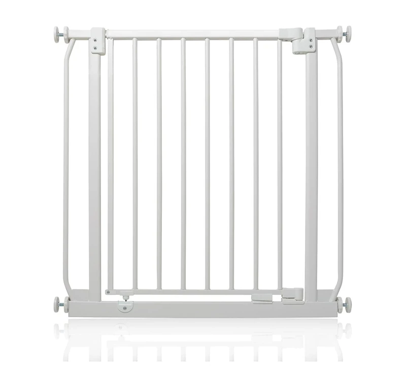 Safetots Elite Pressure Safety Gate, 71cm - 80cm, Matt White, Pressure Fit Stair Gate, Baby Gate for Doors Hallways and Spaces, Safety Barrier, Easy Installation