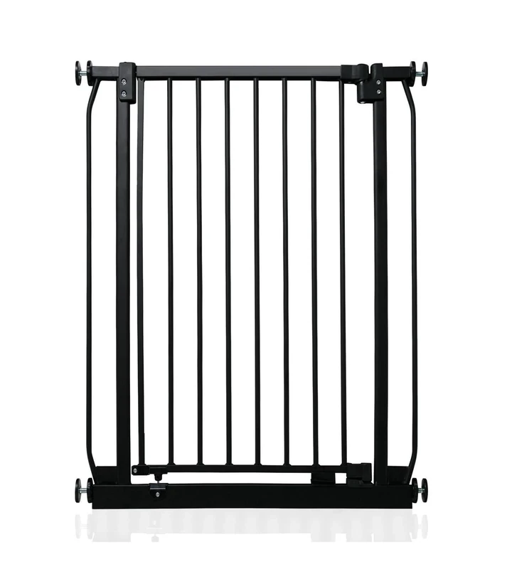 Safetots Extra Tall Elite Safety Gate, 71cm - 80cm, Matt Black, Extra Tall 96.8cm in Height, Pressure Fit Stair Gate, Baby Gate for Doors Hallways and Spaces, Safety Barrier, Easy Installation