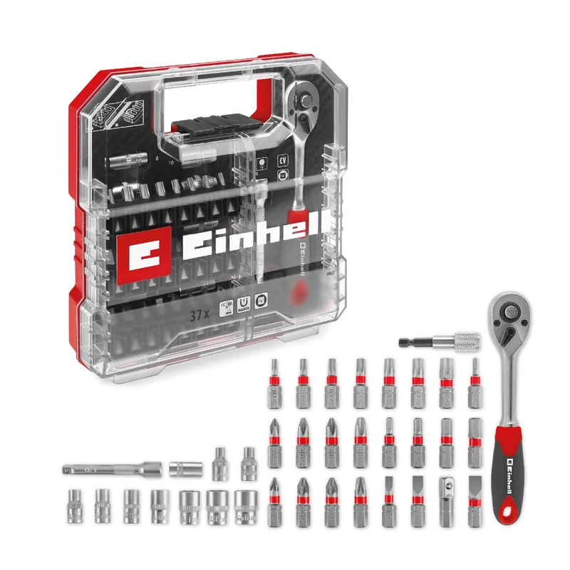 Einhell L-CASE 37-Piece Bit and Ratchet Set