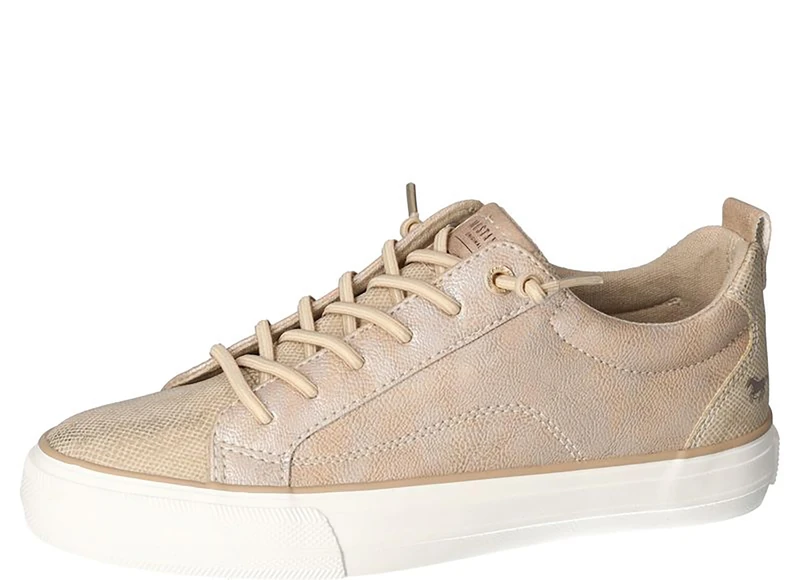 MUSTANG Women's Lace-Up Trainers, Champagne, 39 EU