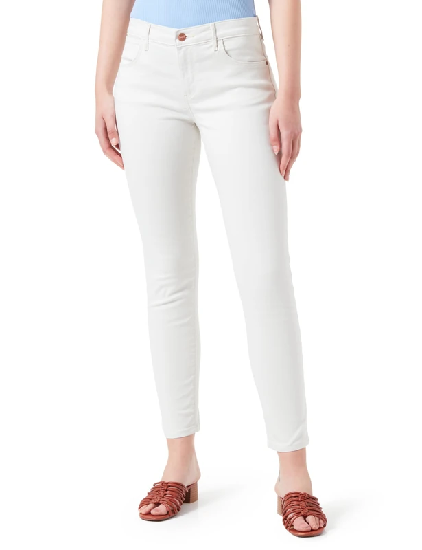 Wrangler Women's Skinny Jeans, Vintage White, 31W x 30L
