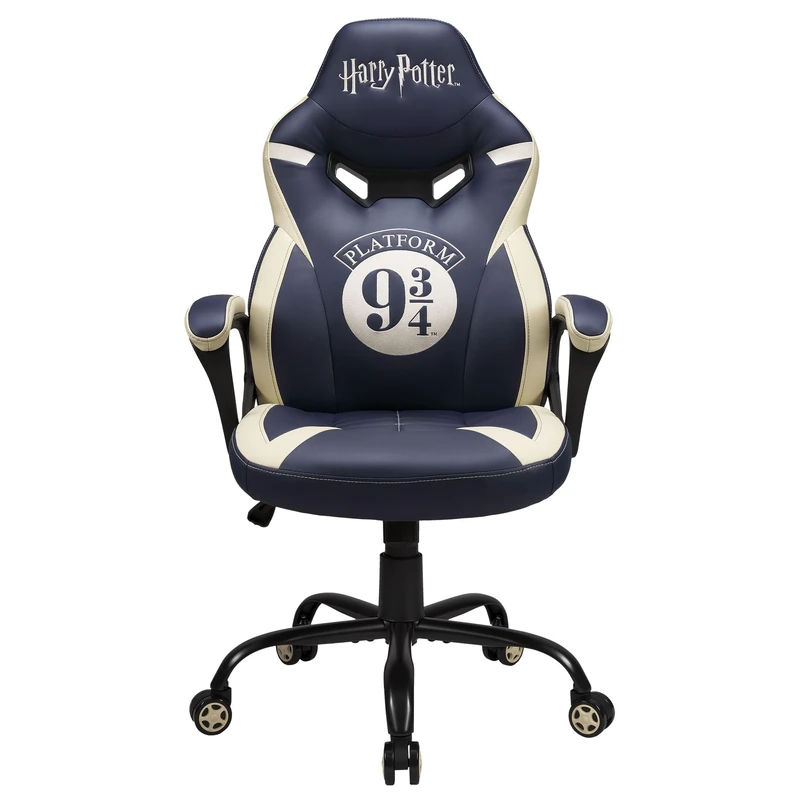 Subsonic - Harry Potter Gaming Chair for Children and Teens - Ergonomic Office Chair with High-Density Foam, Rocking Mechanism and Comfortable Armrests - Adjustable Height - Blue