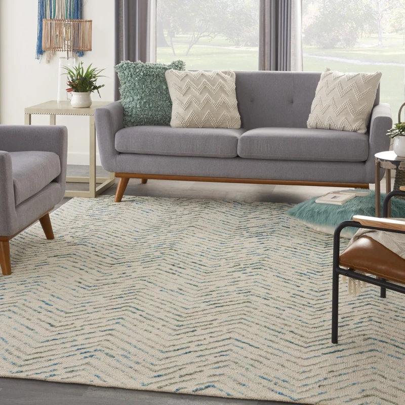 NOURISON Colorado 8'3" x 11'6" Iv/Green Modern Indoor Rug