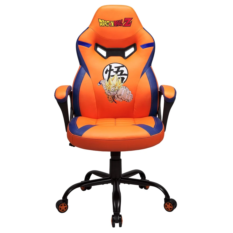 Subsonic - Dragon Ball Gaming Chair for Children and Teens - Ergonomic Office Chair with High-Density Foam, Rocking Mechanism and Comfortable Armrests - Adjustable Height - Orange - Image 1