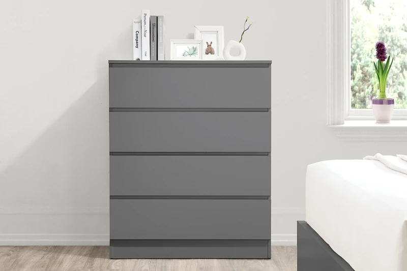 Birlea Oslo 4 Drawer Chest Grey