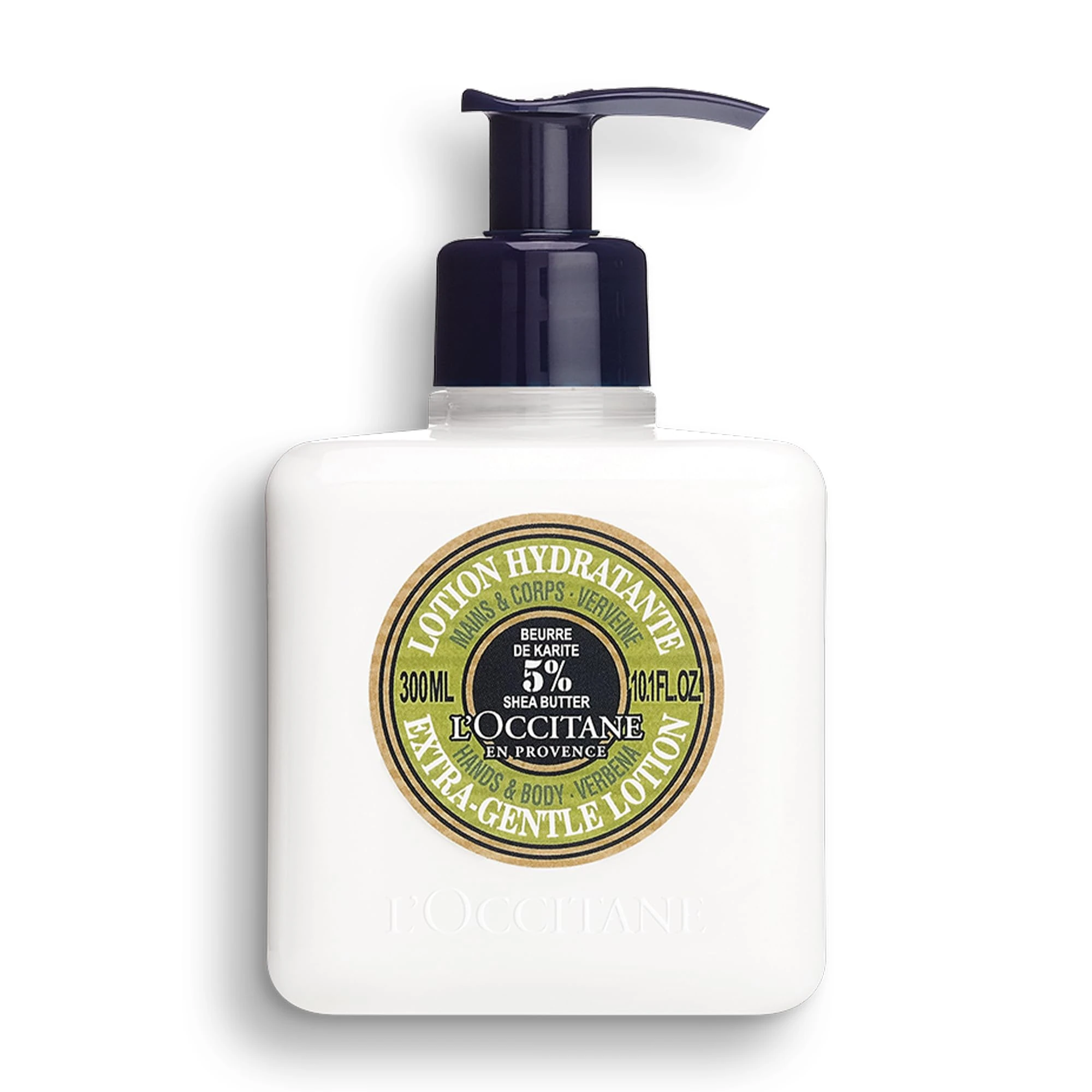 L'OCCITANE Shea Verbena Extra Gentle Hand and Body Lotion 300ml | Enriched with 5% Shea Butter | 96% Natural & 99% Readily Biodegradable | Luxury & Clean Beauty Bodycare for All Skin Types