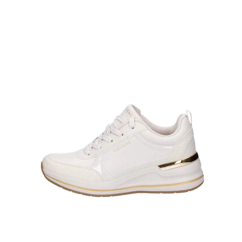 Skechers Women's Billion 2 Fine Shine Sneaker, Off White Duraleather/Patent Trim, 4.5 UK - Image 1