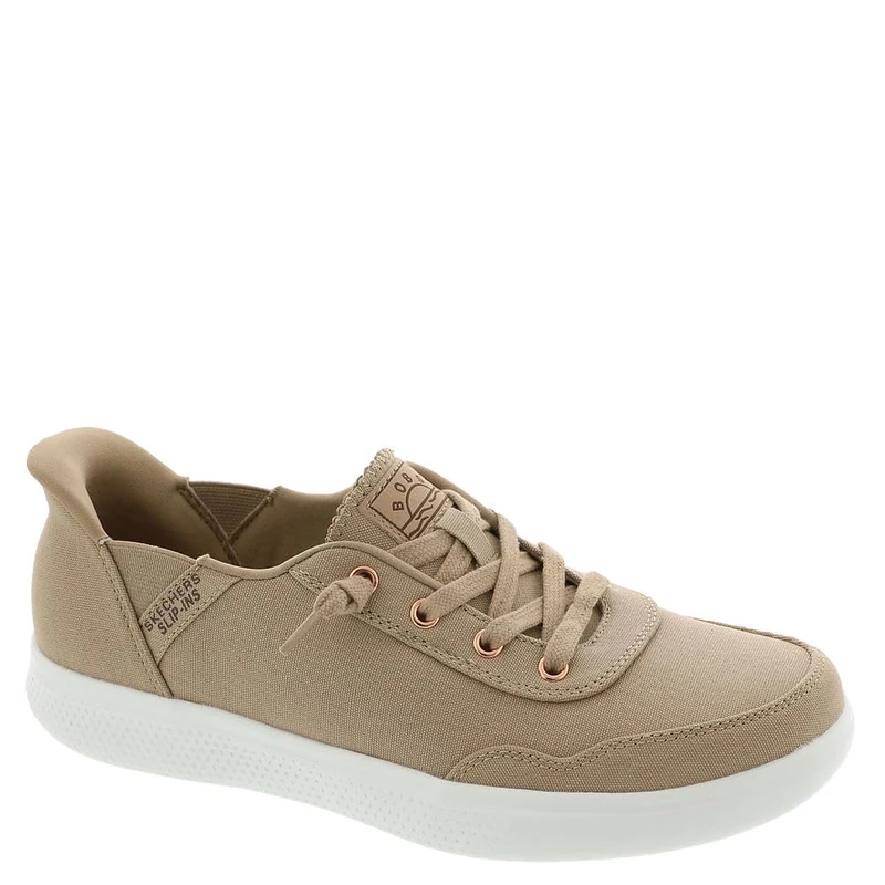 Skechers Women's BOBS Skipper Keep IT Sweet, Tan Canvas, 7 UK