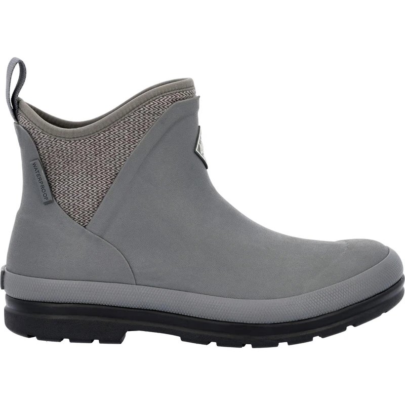 Muck Boots Women's Originals Ankle Pull On Waterproof Ankle Boot, Grey, 3
