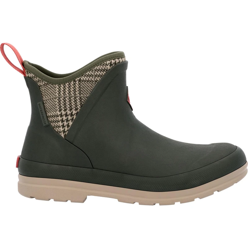 Muck Boots Women's Originals Ankle Pull On Waterproof Ankle Boot, Moss, 3