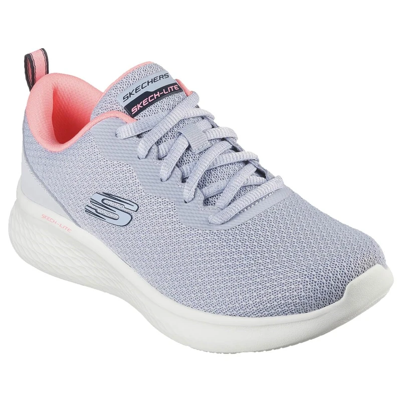 Skechers Women's Skech-Lite Pro Best Chance Sneaker, Slate Mesh/Neon Pink Trim, 3.5 UK