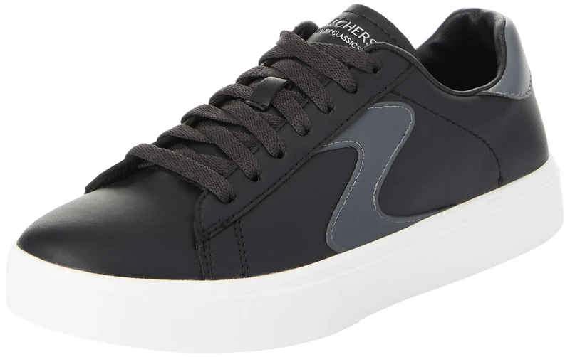 Skechers Womens Eden LX TOP Grade, Black Duraleather White Trim, 7 UK