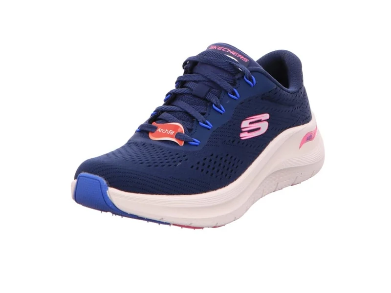 Skechers ARCH FIT 2.0 BIG LEAGUE, Women's Sneaker, Navy, 4.5 UK
