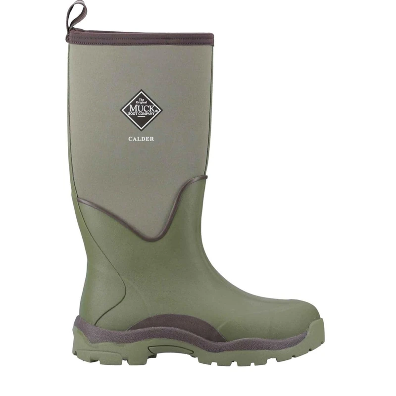 Muck Boots Male Calder Wellingtons, Olive, 4
