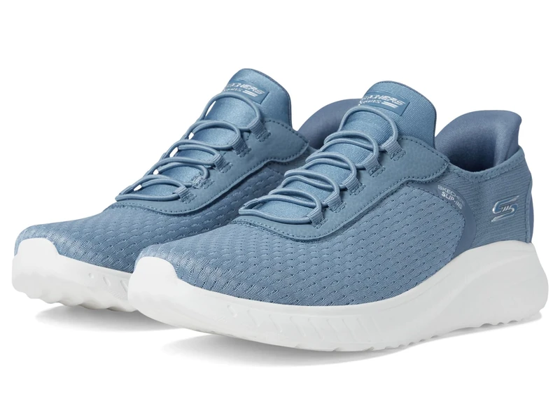 Skechers Women's Bobs Squad Chaos in Color Sneaker, Slate Mesh, 7 UK