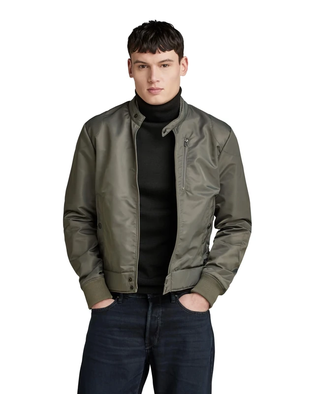 G-Star Men's Biker Jacket, Grey (gs grey D24281-C143-1260), L