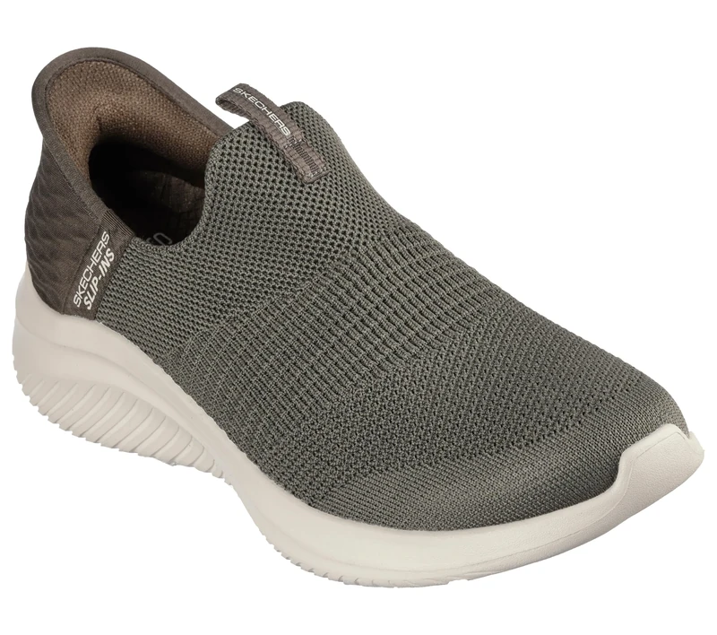 Skechers Women's Ultra Flex 3.0 Cozy Streak Ultra Flex 3.0 Cozy Streak, Olive Knit Trim, 5 UK