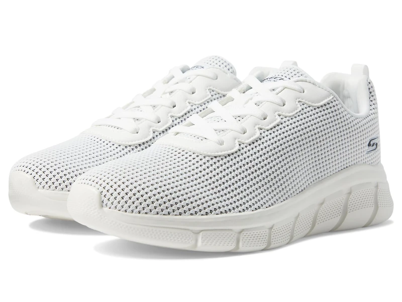 Skechers Women's Bobs B Flex Visionary Essence Sneaker, White Knit Trim, 7 UK
