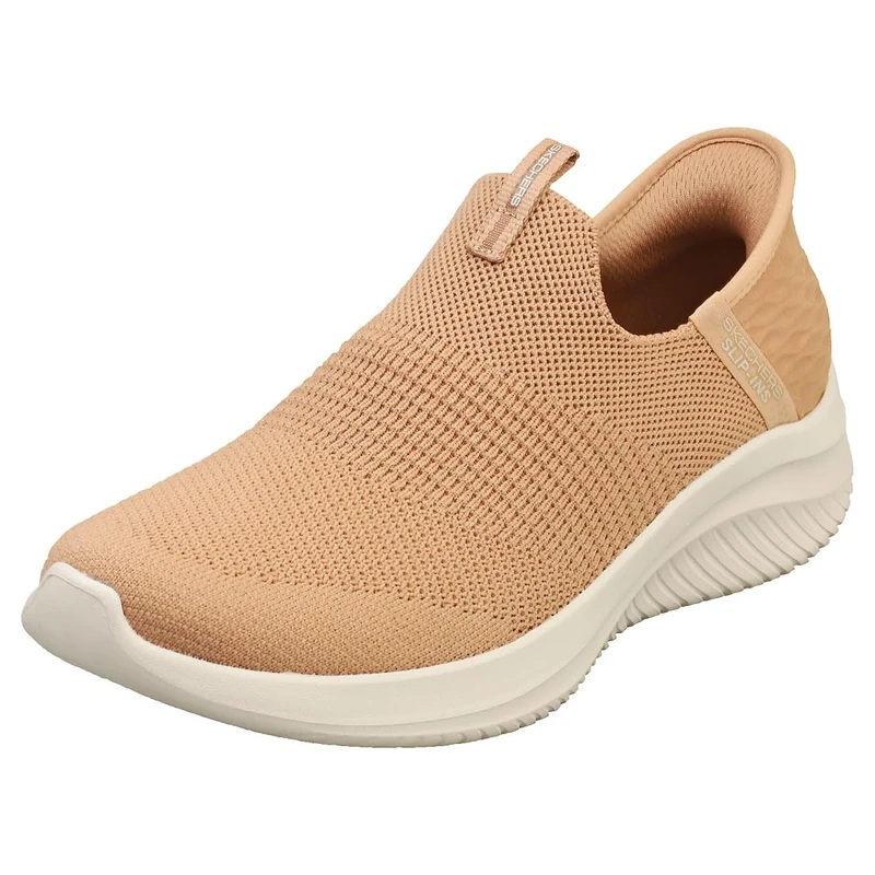 Skechers Women's Ultra Flex 3.0 Cozy Streak Ultra Flex 3.0 Cozy Streak, Tan Knit Trim, 3.5 UK