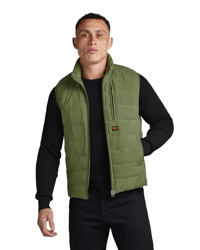 G-Star Men's Foundation Liner Vest - Green, XXL