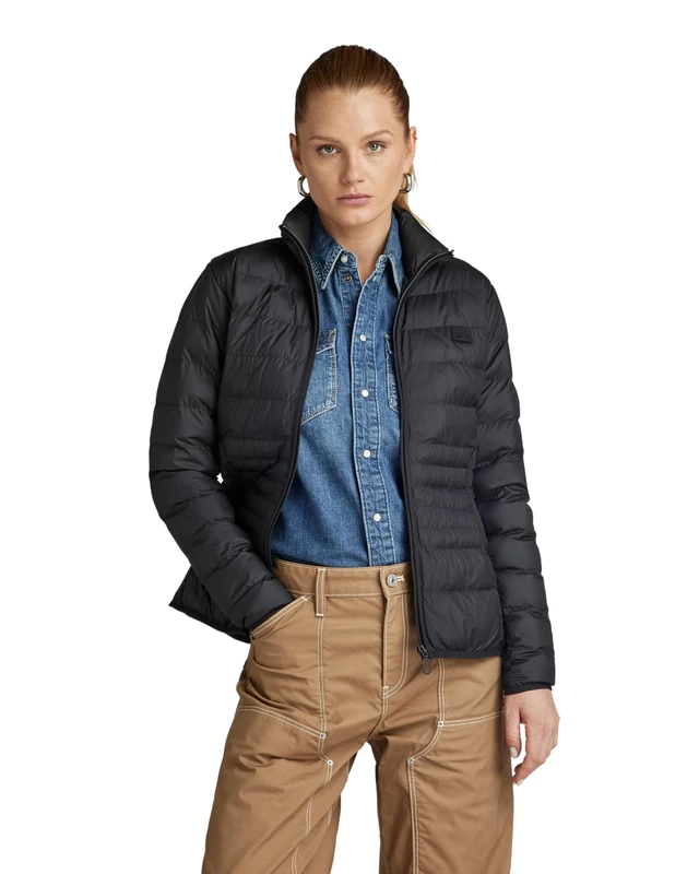 G-Star Women's Packable Light Weight Padded Jacket, Black (dk black D24260-B958-6484), XS