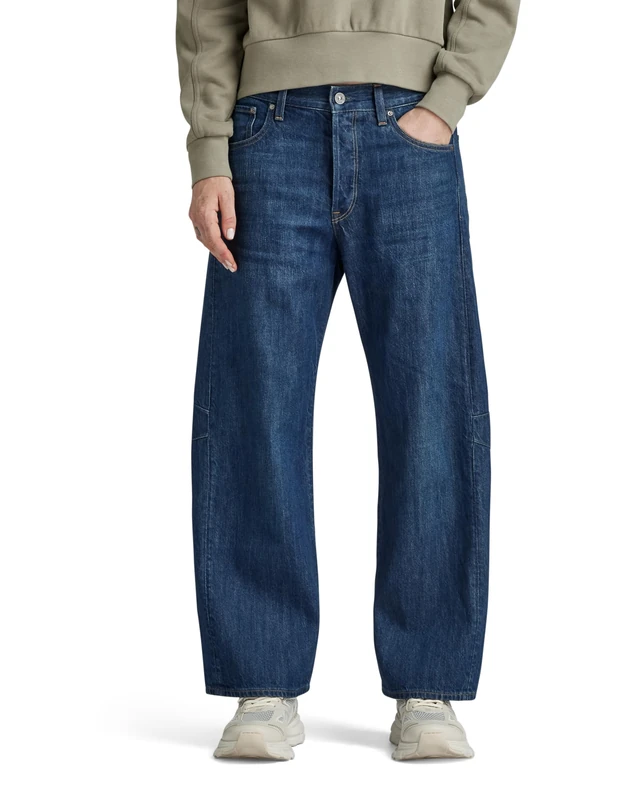 G-Star Women's Bowey 3D Boyfriend Ankle Jeans, Blue (worn in blue canal D24329-D536-G333), 28W / 34L