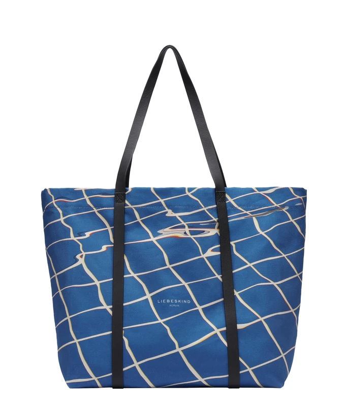 LIEBESKIND BERLIN shopper bag shoulder bag Aurora Pool Print Shopper Pool blue