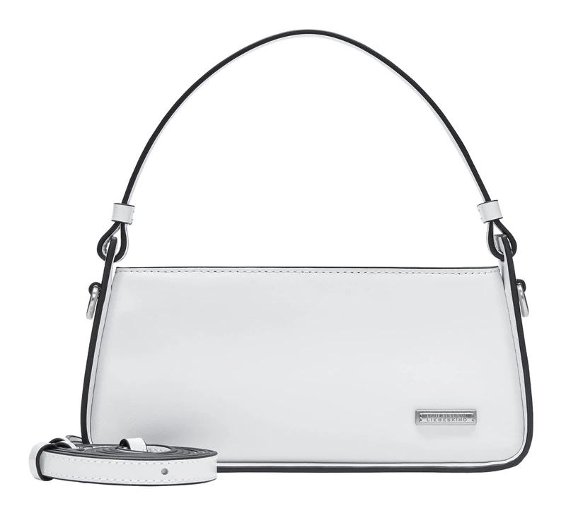 LIEBESKIND BERLIN Leather shoulder bag Francis Calf Crossbody Bag White