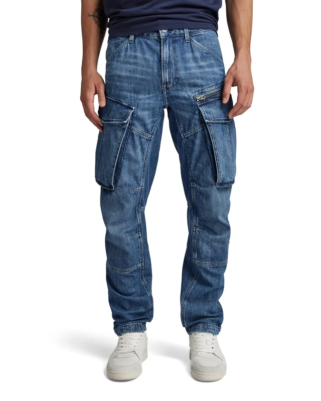 G-Star Men's Rovic Zip 3D Regular Tapered Denim Jeans, Blue (faded cliffside blue D23077-D536-G326), 40W / 36L - Image 1