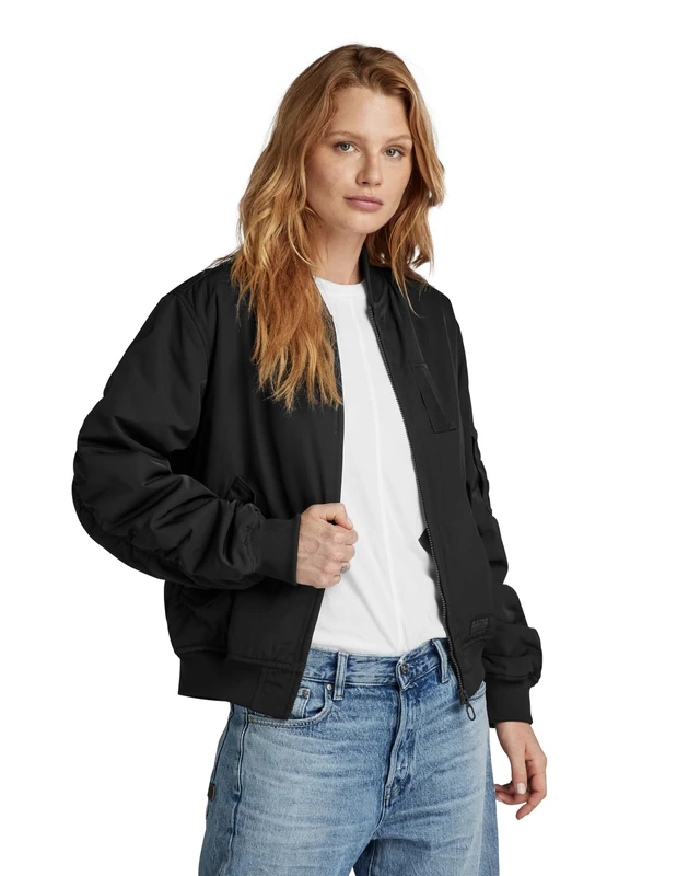 G-Star Women's Bomber Padded Jacket , Black (dk black D24258-C935-6484), XS