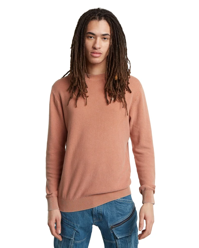 G-Star Men's Moss Knitted Sweater, Pink (tuscany gd D24461-D630-C984), S