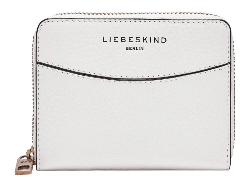 LIEBESKIND Berlin Leather Purse Alessa 3 Pebble Conny Wallet Cream White Creme-White - Image 1