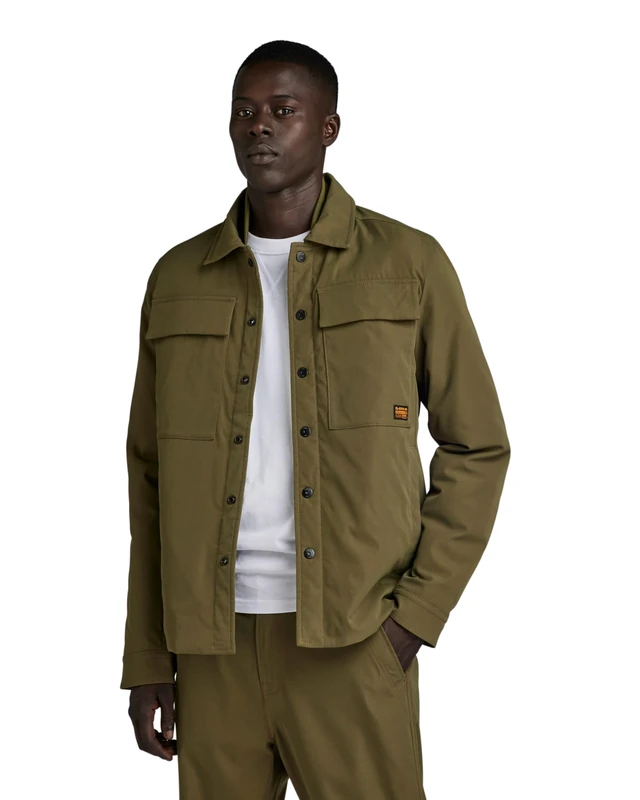 G-Star Men's Postino V2 Jacket, Green (shadow olive D24278-D517-B230), L