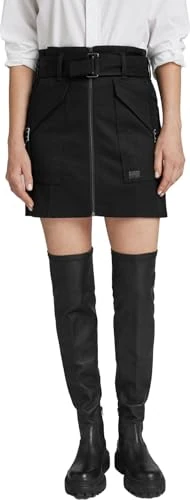 G-Star Women's Mini Cargo Skirt , Black (dk black D24432-C105-6484), 23