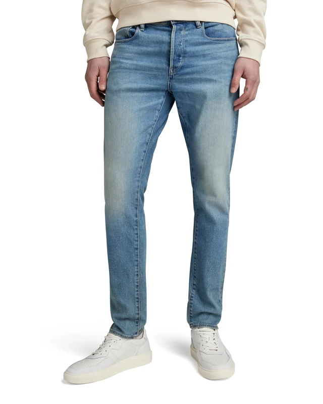 G-Star Men's 3301 Slim Jeans, Blue (sun faded waterside 51001-D503-G561), 27W / 30L