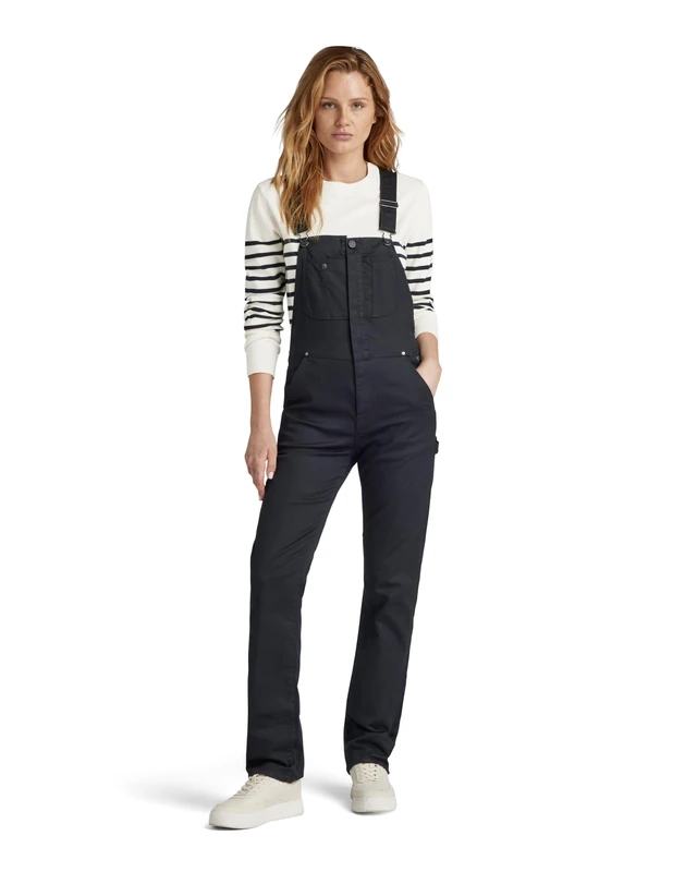 G-Star Women's Slim Dungaree , Black (dk black D24264-C105-6484), M
