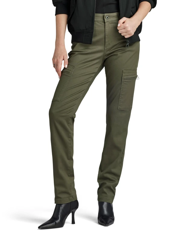 G-Star Women's Skinny Cargo Pants, Green (dk shamrock D22890-C105-7159), 24W / 32L