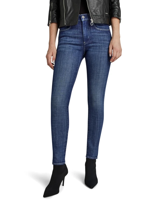 G-Star Women's Lhana Skinny Split Jeans, Blue (faded blue copen D24356-D441-G318), 27W / 28L