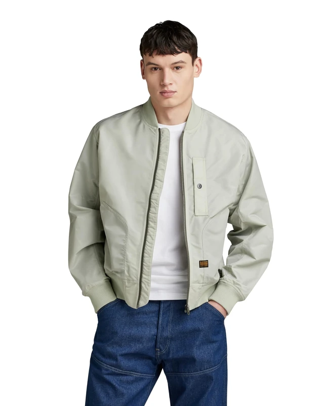 G-Star Men's Deck Bomber Jacket, Grey (mineral gray D24754-C143-C958), S