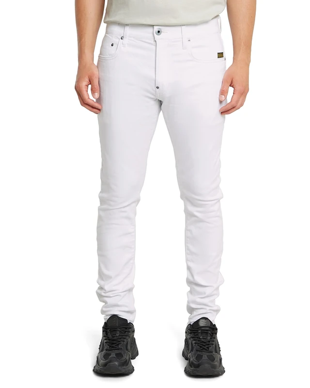 G-Star Men's Revend FWD Skinny Jeans, White (paper white gd D20071-C258-G547), 33W / 30L
