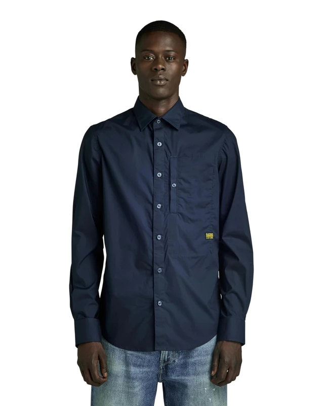 G-STAR RAW Men's Slim Shirt, Blue (Salute D24289-4481-C742), M