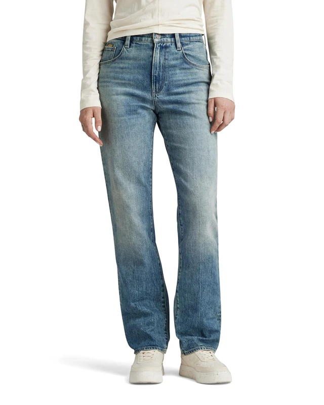 G-Star Women's Viktoria High Straight Jeans, Blue (antique faded laguna D23959-D538-G325), 28W / 30L