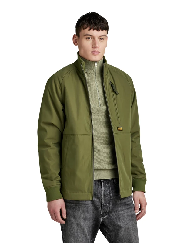 G-Star Men's Track Overshirt, Green (shadow olive D24294-D517-B230), L