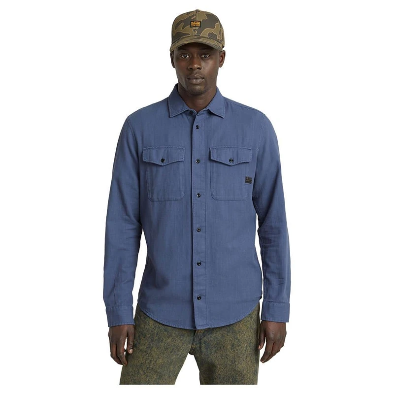 G-Star Men's Marine Slim Shirt, Blue (vintage indigo gd D24963-D454-G305), S