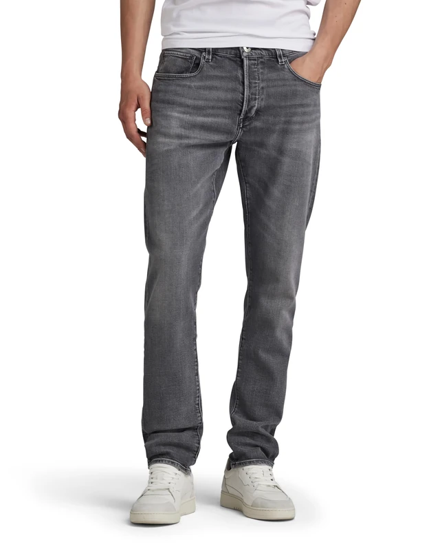 G-Star Men's 3301 Slim Jeans, Grey (faded stargaze grey 51001-D554-G328), 33W / 34L