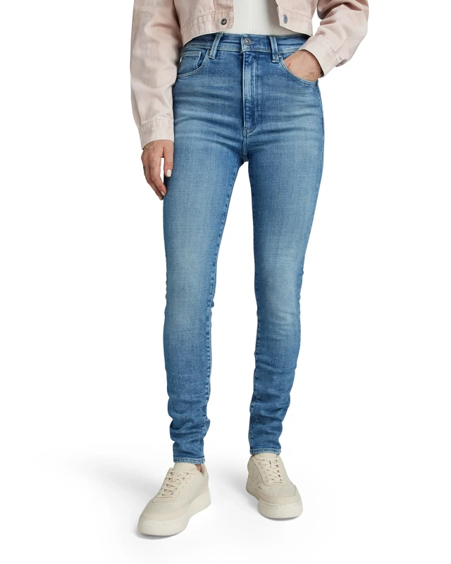 G-Star Women's Kafey Ultra High Skinny Jeans, Blue (faded north sea D15578-D441-G320), 27W / 28L