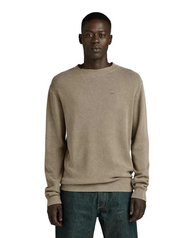 G-Star Men's Moss Knitted Sweater, Green (shamrock gd D24461-D630-B681), XXL - Image 1