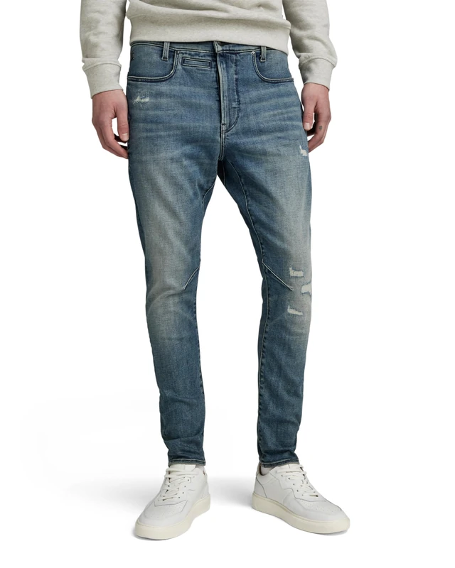 G-Star Men's D-Staq 3D Slim Jeans, Blue (antique faded blue topaz restored D05385-C051-G546), 33W / 34L