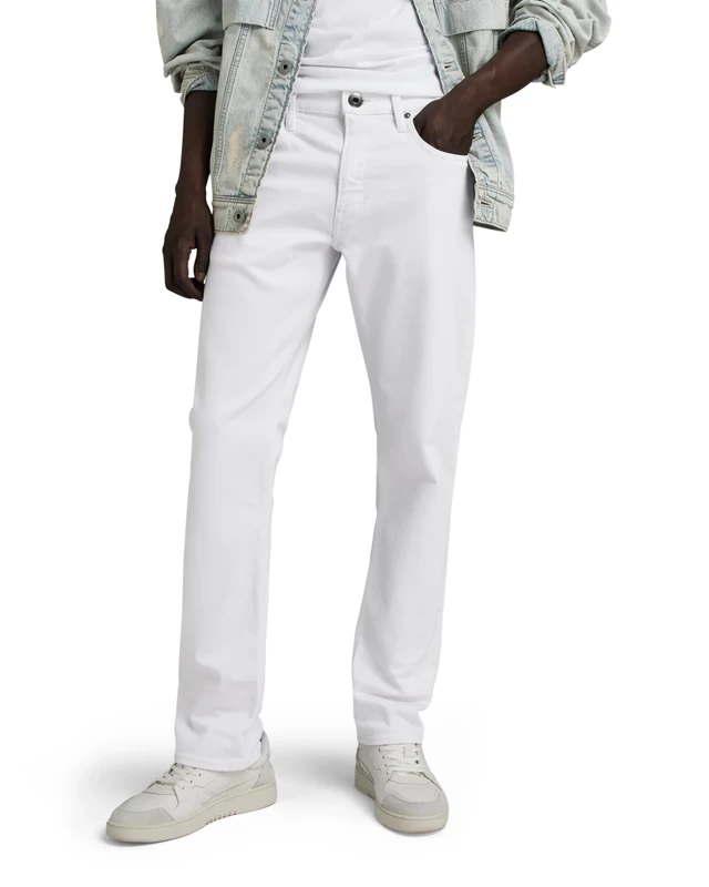 G-Star Men's Mosa Straight Jeans, White (paper white gd D23692-D552-G547), 30W / 34L